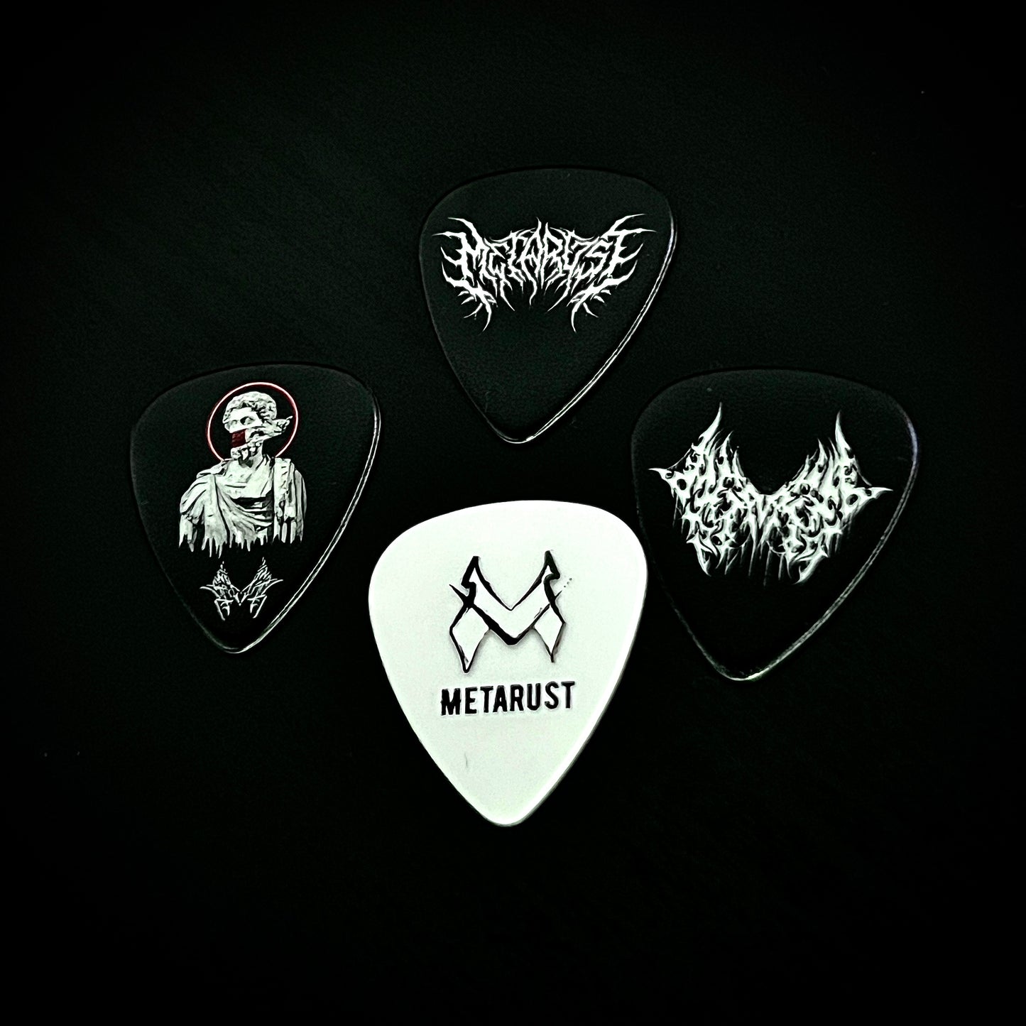 Exclusive Metarust Guitar Picks Set - Artwork & Premium Quality (1.2mm)