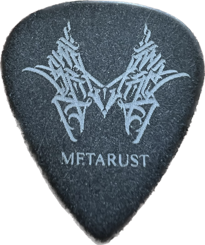 D'ADDARIO METARUST HEAVY RUSTED GUITAR PICK LOGO